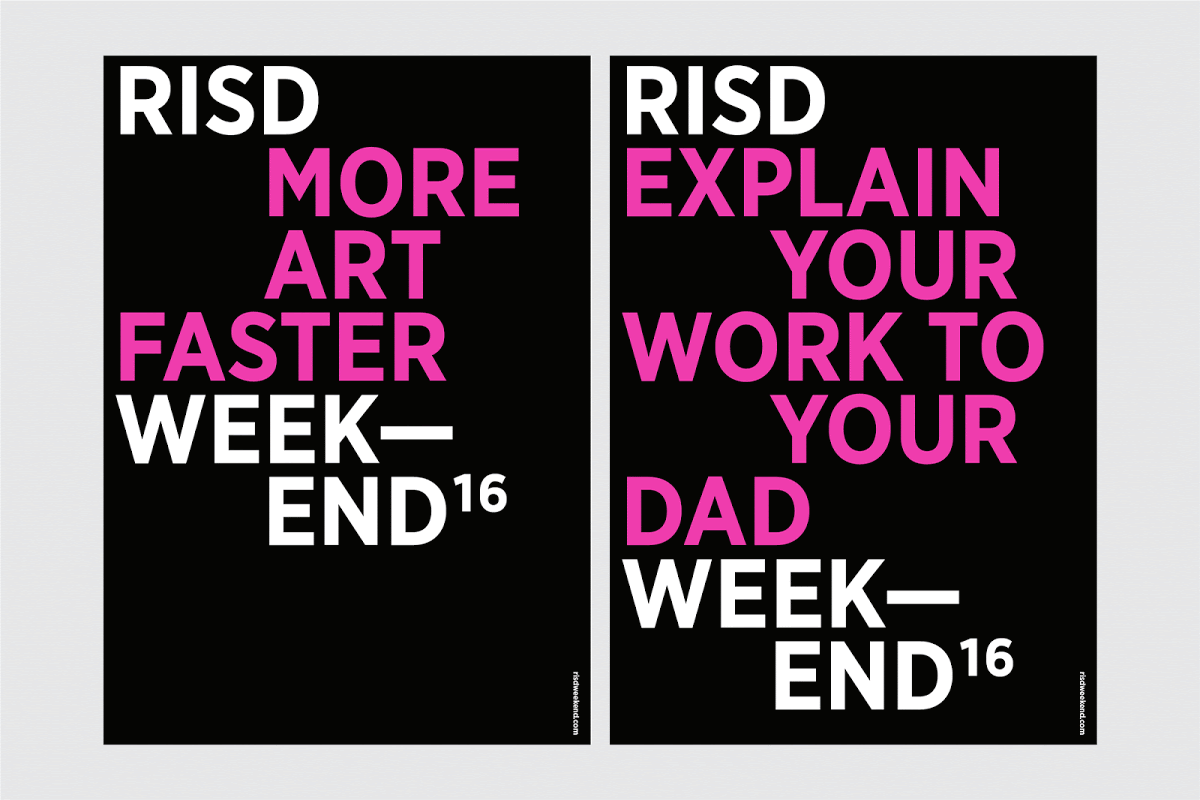 RISD Weekend Posters Grid