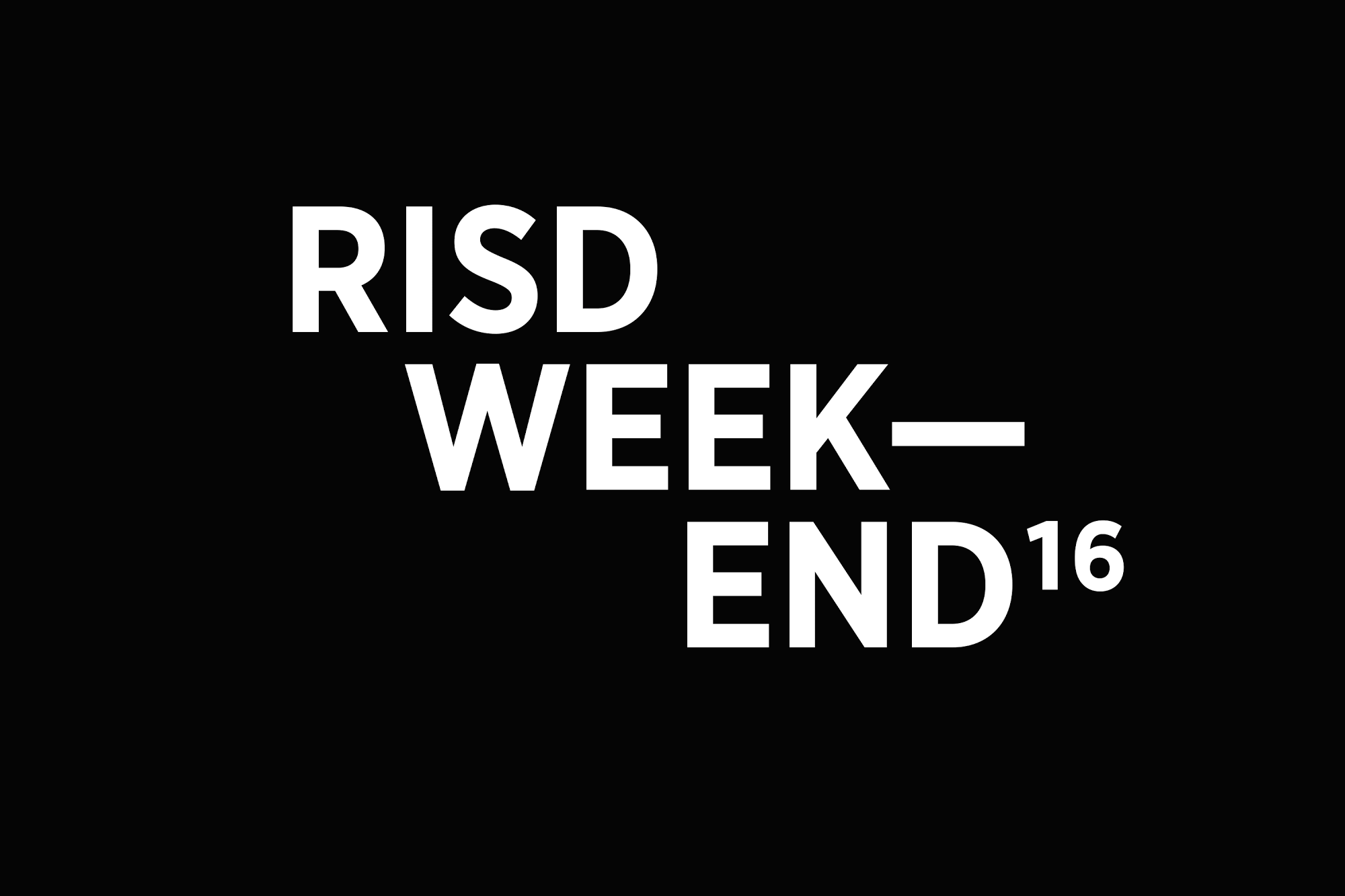 RISD Weekend Logo Lockup